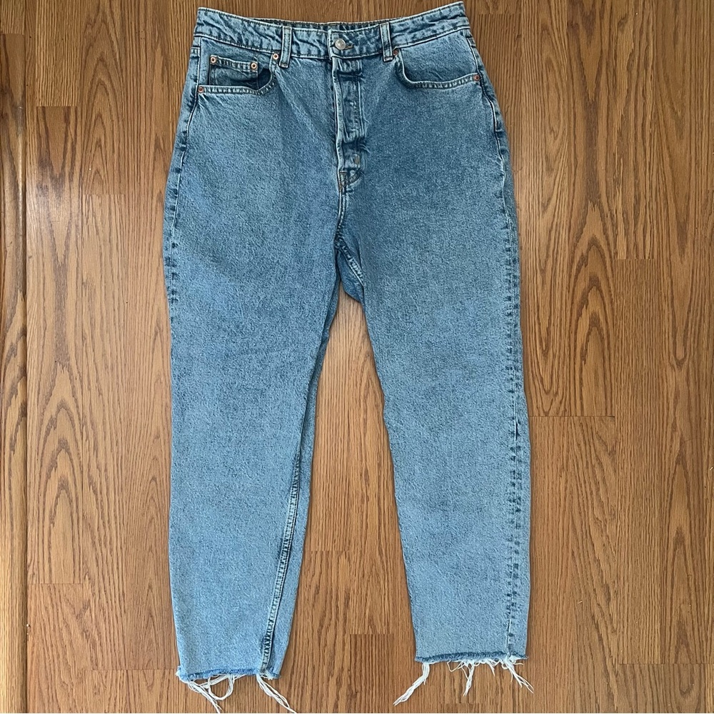 H&M Women’s Blue Straight Jeans Timeless Design Size 12